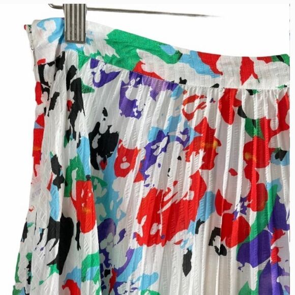 TANYA TAYLOR Floral Midi Skirt A-Line Multicolor Size 10 NWOT - Picture 6 of 8